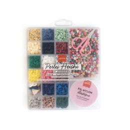 Maxi boîte perles Heishi Nature