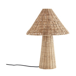 Lampe à poser en rotin