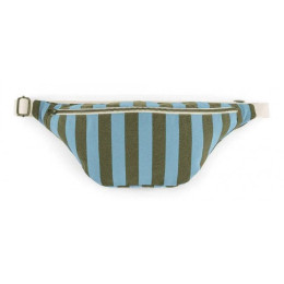 Sac Banane Stripes olive/blue