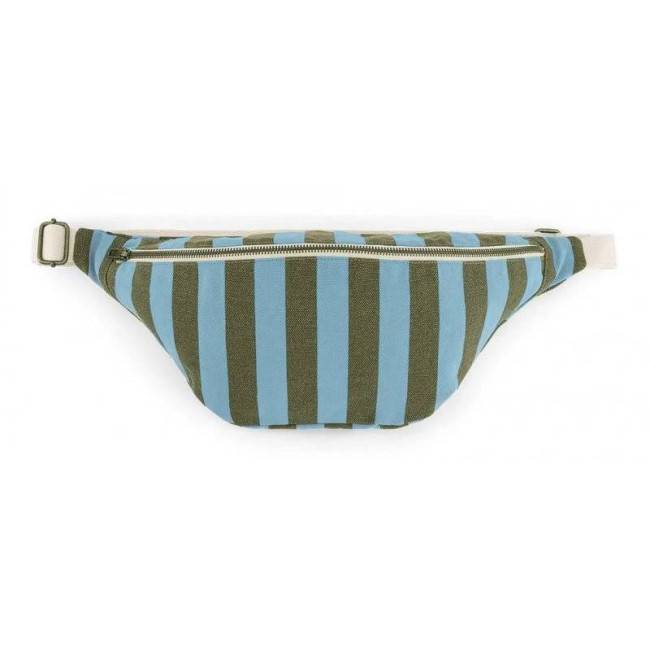 Sac Banane Stripes olive/blue