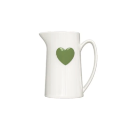 Pichet en céramique Coeur matcha