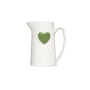 Pichet en céramique Coeur matcha
