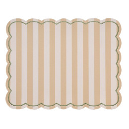 Set de table Roméo rayures beige 35X48