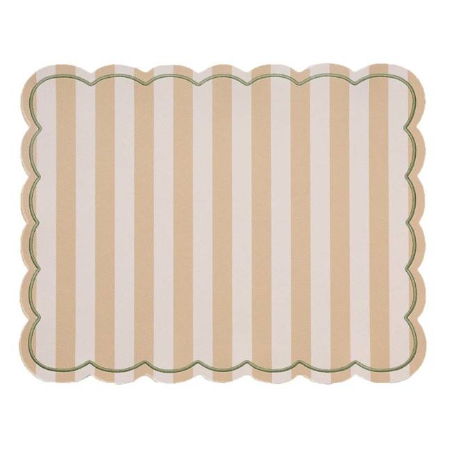 Set de table Roméo rayures beige 35X48