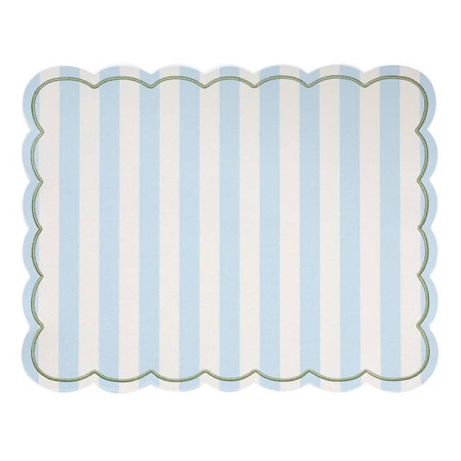 Set de table Roméo rayures bleu 35X48