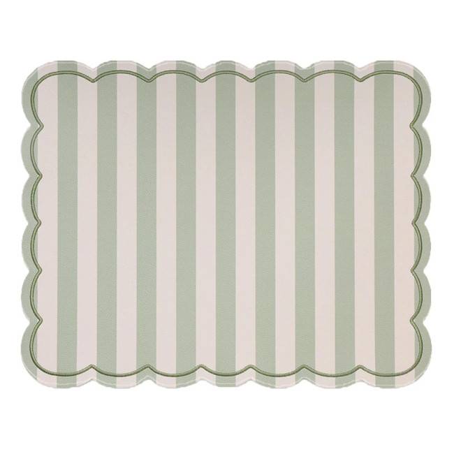 Set de table Roméo rayures matcha 35X48