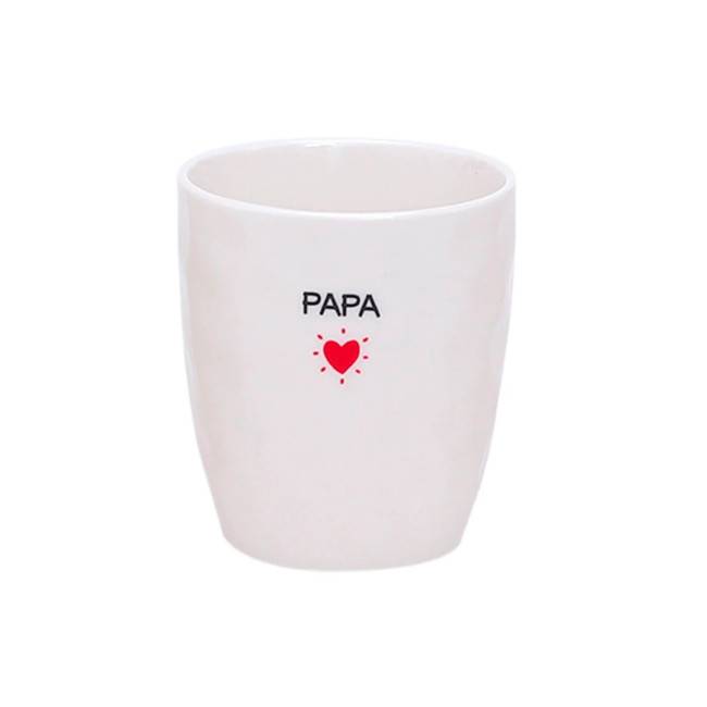 Tasse gobelet Papa coeur rouge