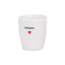 Tasse gobelet Maman coeur rouge