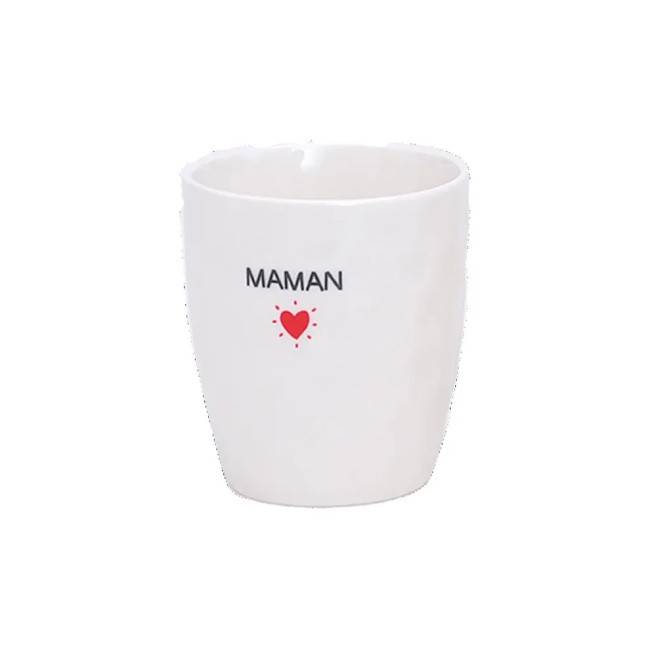 Tasse gobelet Maman coeur rouge