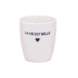 Tasse gobelet message La vie est belle