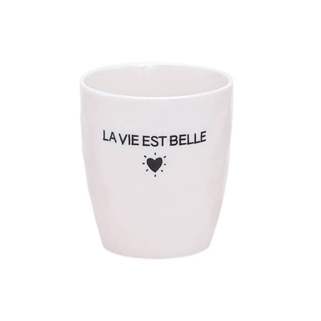 Tasse gobelet message La vie est belle