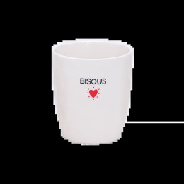 Tasse gobelet message Bisous