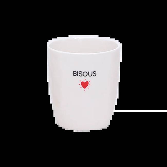 Tasse gobelet message Bisous