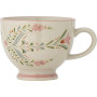 Grande tasse florale beige