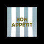 Serviettes en papier Bon appétit bleu x 20