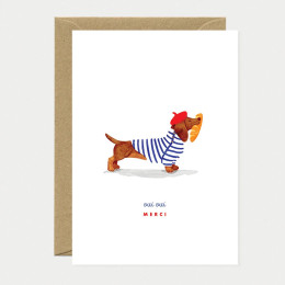 Carte de vœux Oui Oui Merci