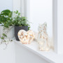 Lampe chat LED blanc doré