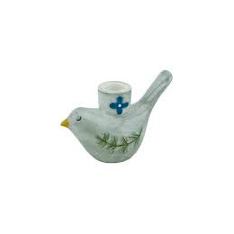 bougeoir oiseau fleur bleue