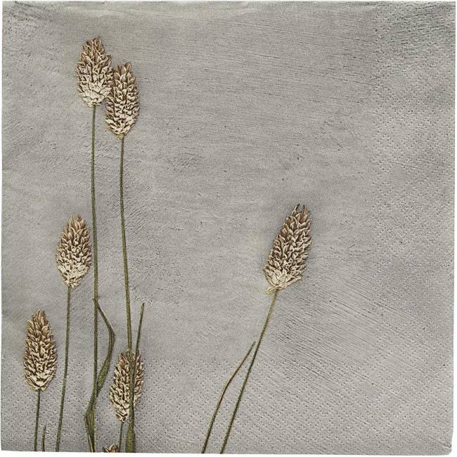 Serviettes de table en papier naturel - lot de 40