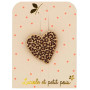 Broche cœur Léo