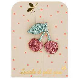 Broche cerise