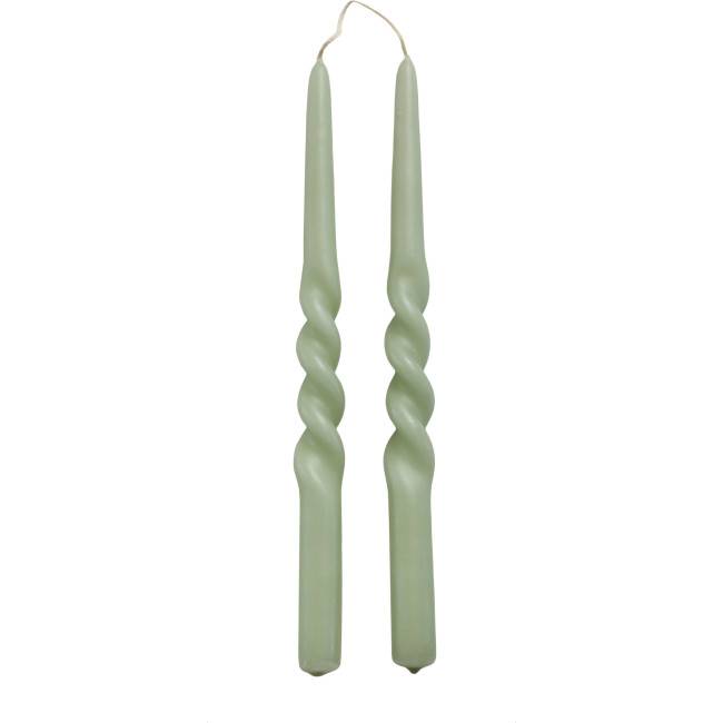 Bougies Twist Dusty Green