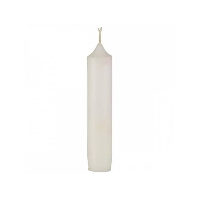 Bougie blanche courte