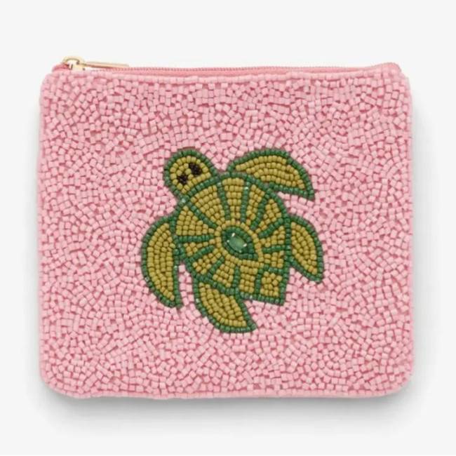 Pochette perles Tortue