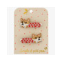 Paire de barettes Corgi
