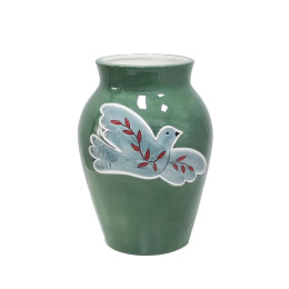 Vase colombe bleu