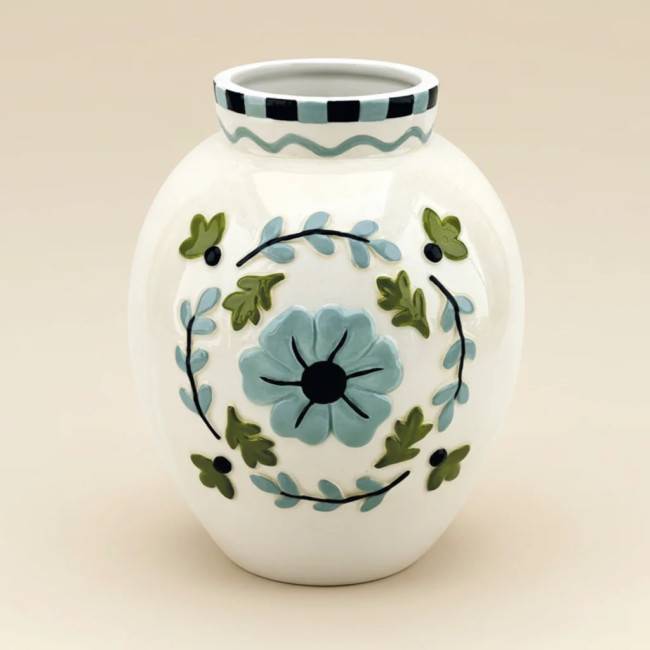 Vase Yoshi bleu