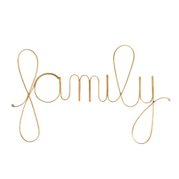 Mot en laiton doré FAMILY