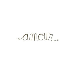 Mot en laiton doré AMOUR