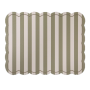 Set de table Roméo rayures kaki 35X48