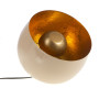 Grande Lampe boule beige doré