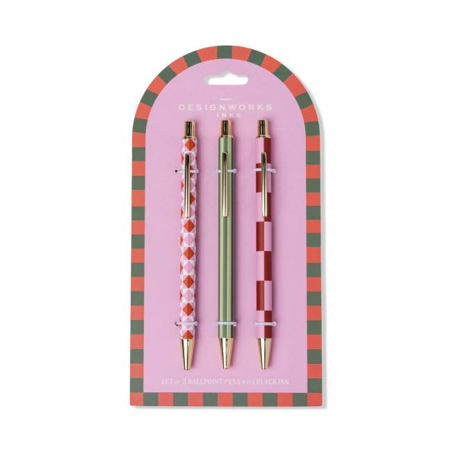 Set de 3 stylos Paddywax Rose