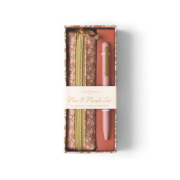 Trousse et stylo Set floral