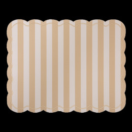 Set de table Roméo rayures beige 35X48