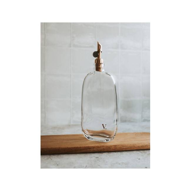 Bouteille transparente Vinaigre doré