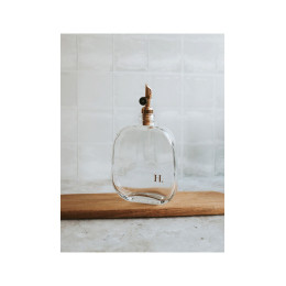 Bouteille transparente Huile dorée