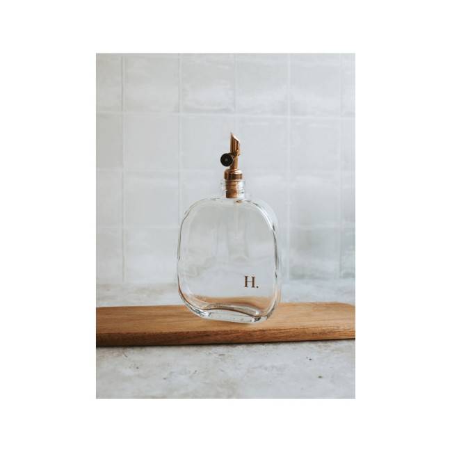 Bouteille transparente Huile dorée