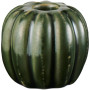 Bougeoir en céramique citrouille verte