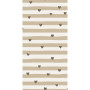 Serviettes de table en papier rayé coeur