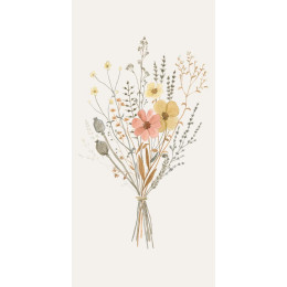 Serviettes de table en papier bouquet