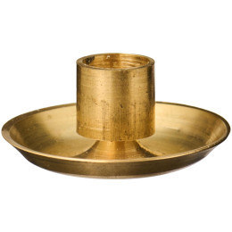 Bougeoir doré pour bougie 1,3 cm