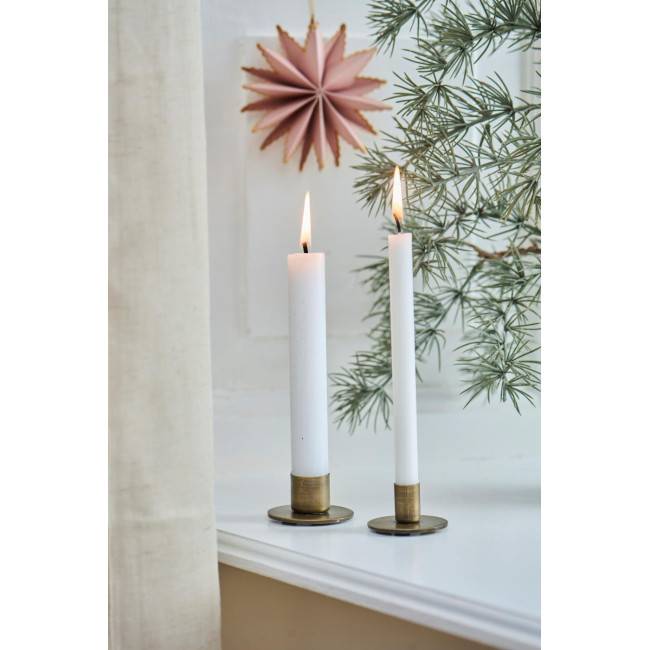 Petit bougeoir laiton pour bougie 1,3 cm