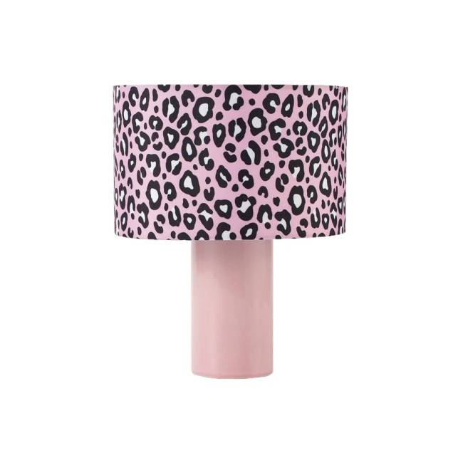 Lampe léopard rose