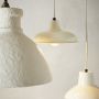 Lampe émaillée beige Elise