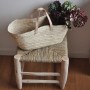 Panier marocain anses en cuir - shopping