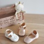 Chaussons bébé Salomé rose irisé